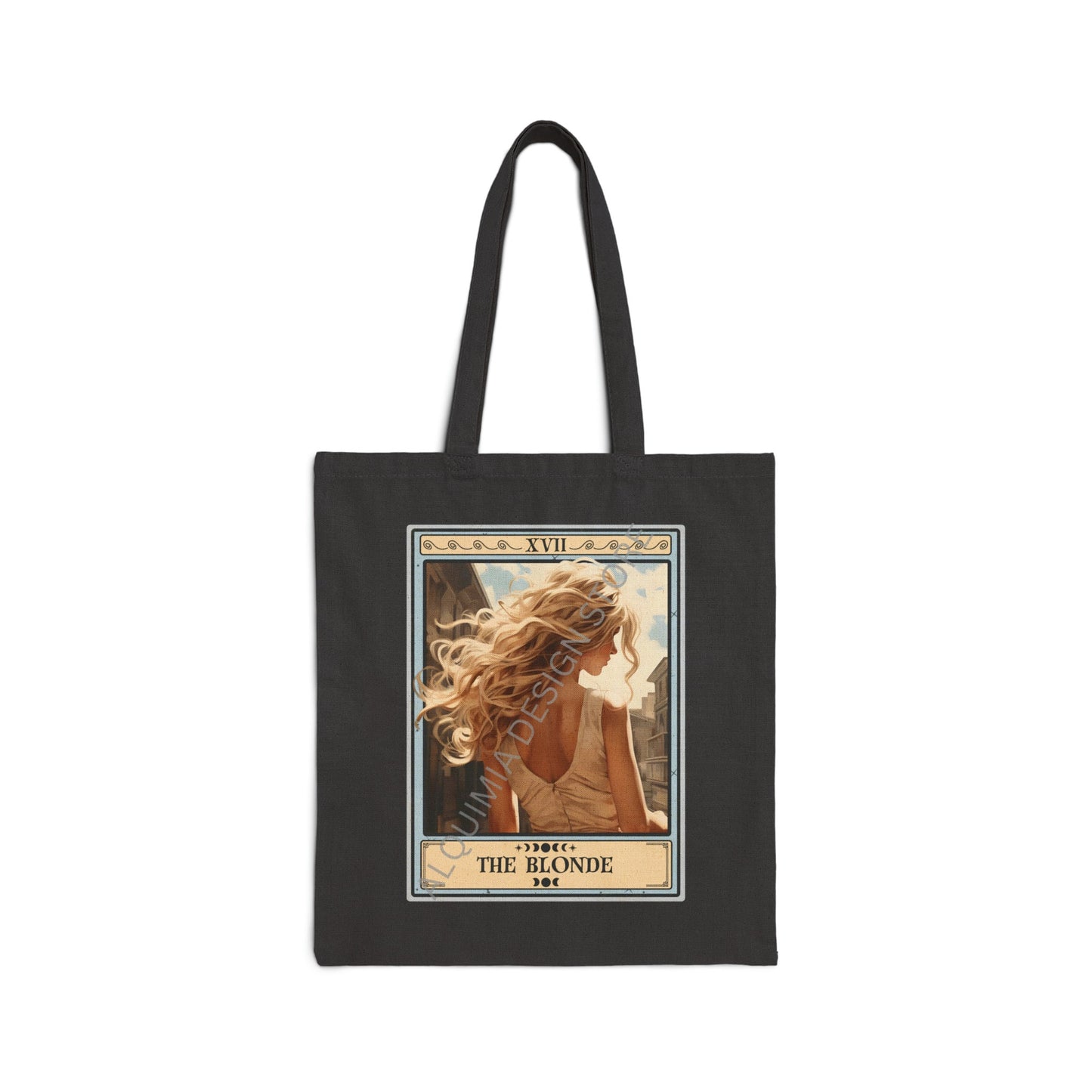 The Blonde Tarot Card Tote Bag, 15" x 16"