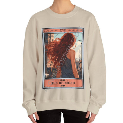 The Redhead Tarot Card Sweatshirt, Red Hair