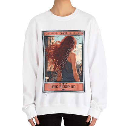 The Redhead Tarot Card Sweatshirt, Red Hair