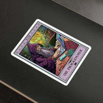 The Programmer Tarot Card Sticker 3" x 4"