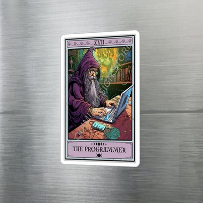 The Programmer Tarot Card Sticker 3" x 4"
