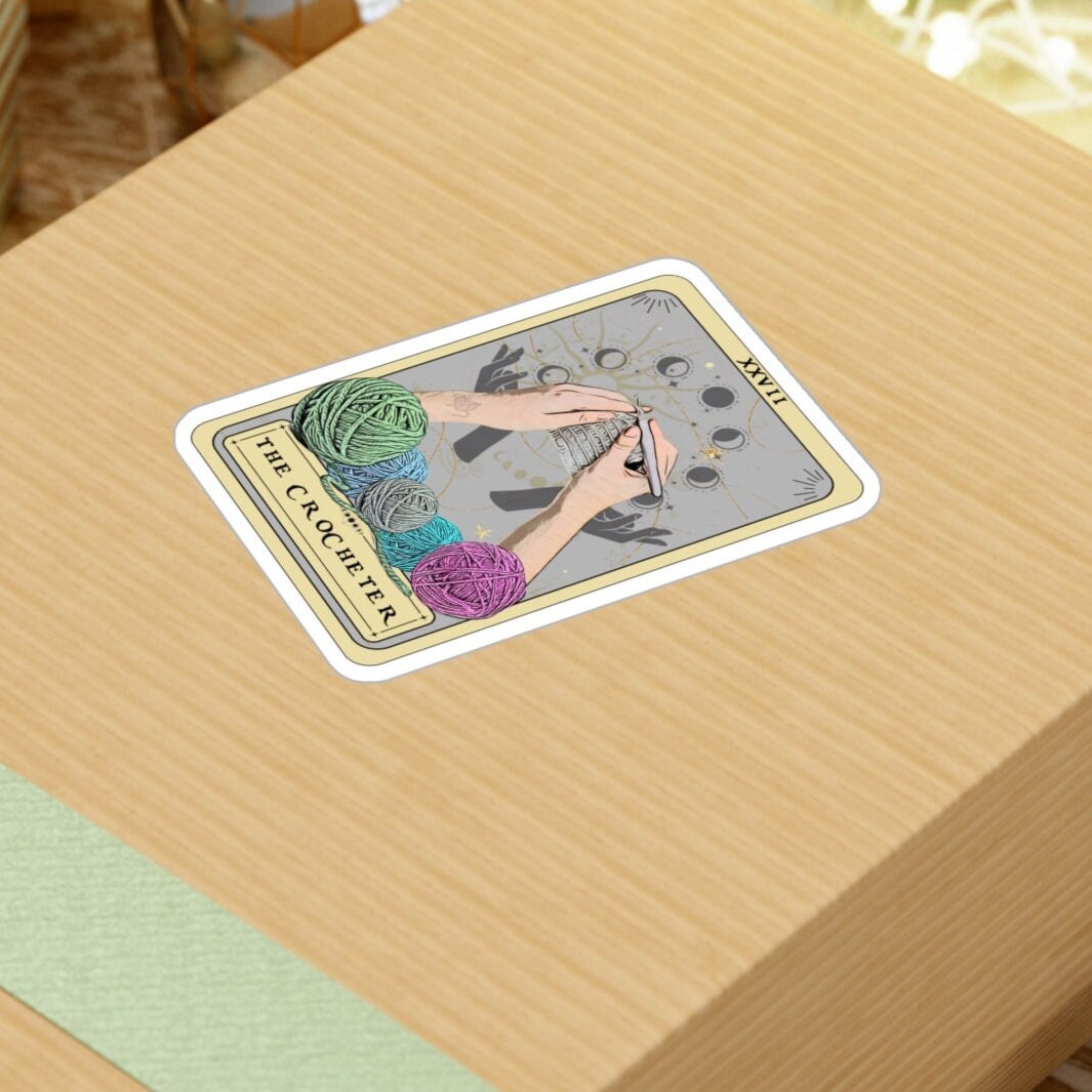 The Crocheter Tarot Card Sticker 3" x 4"
