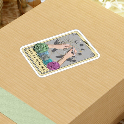 The Crocheter Tarot Card Sticker 3" x 4"