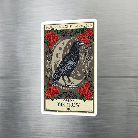 The Crow Tarot Card Sticker 3" x 4"