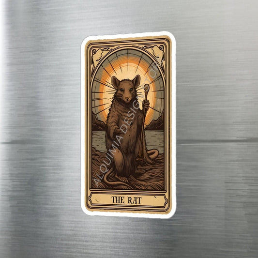 The Rat Tarot Card Sticker 3" x 4"