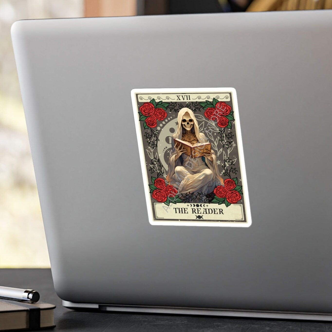 The Reader Tarot Card Sticker 3" x 4"