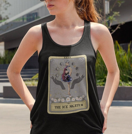 The Ice Skater Tarot Card Tank Top, Figure Skating