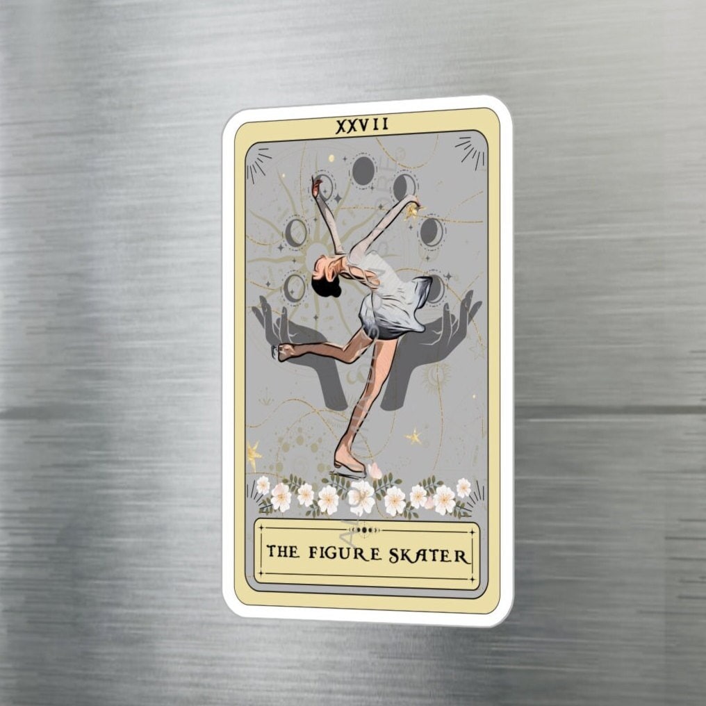 The Figure Skater Tarot Card Sticker 3" x 4"