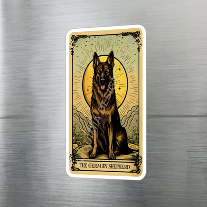 The German Shepherd Tarot Card Sticker 3" x 4"