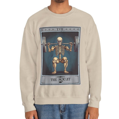 The Squat Tarot Card Sweatshirt, Leg Day Workout