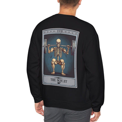 The Squat Tarot Card Sweatshirt, Gym Leg Day