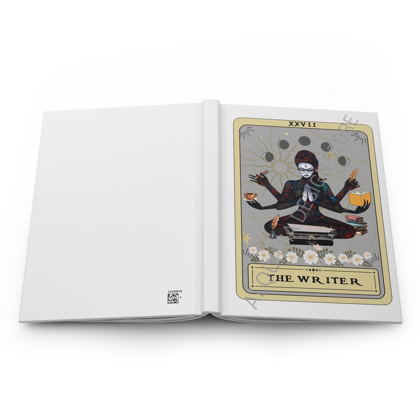 The Writer Tarot Card Journal, Writing Goddess  6" x 8" Author Notebook