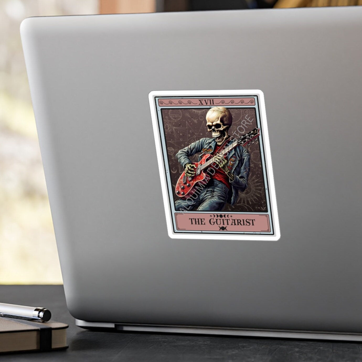 The Guitarist Tarot Card Sticker 3" x 4"