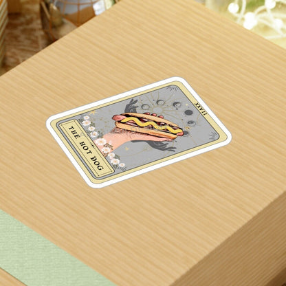 The Hot Dog Tarot Card Sticker 3" x 4"