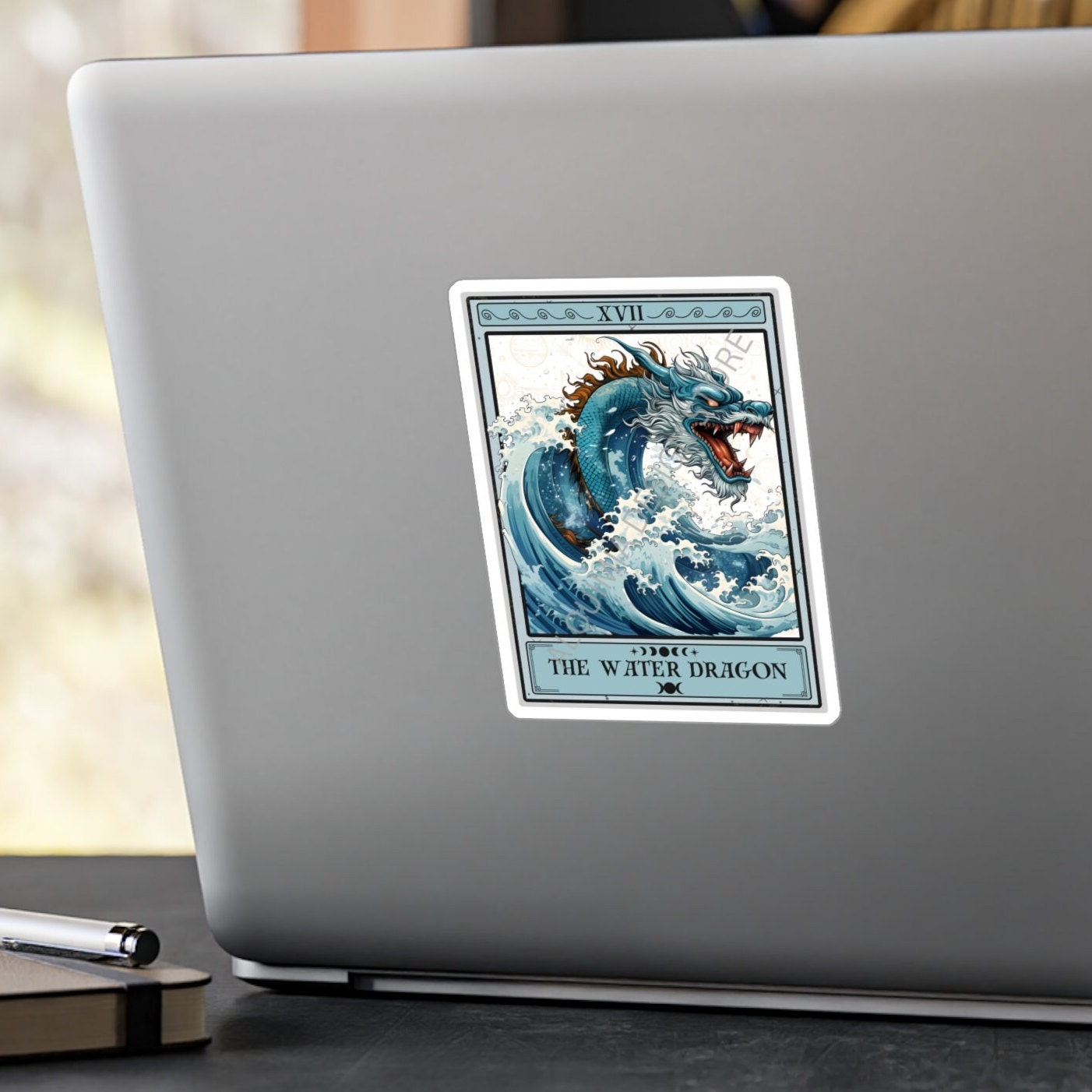 The Water Dragon Tarot Card Sticker