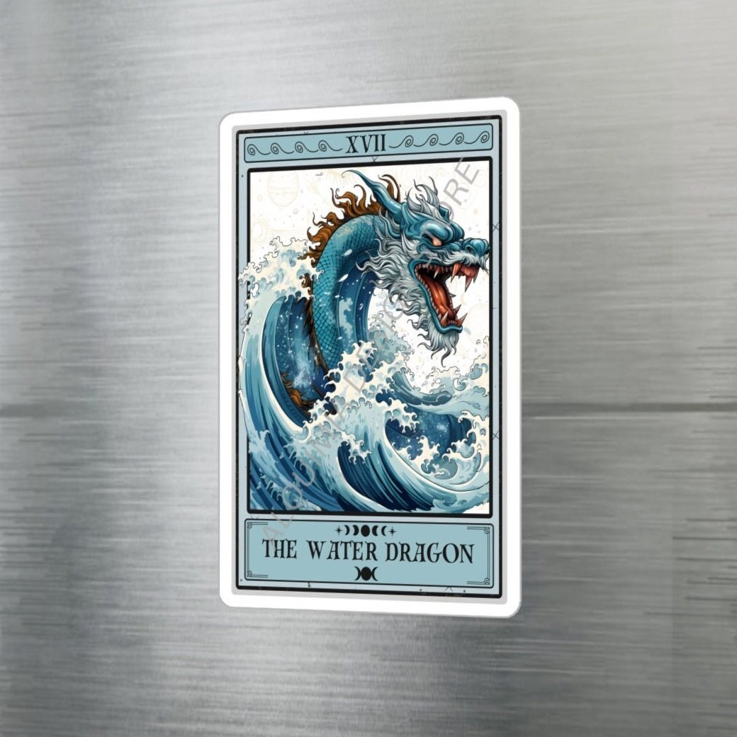 The Water Dragon Tarot Card Sticker