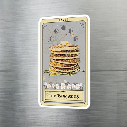 The Pancakes Tarot Card Sticker 3" x 4" Breakfast