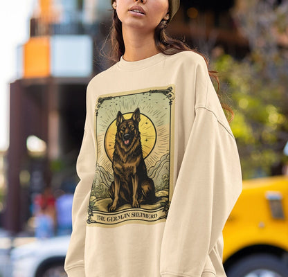 The German Shepherd Dog Tarot Card Sweatshirt