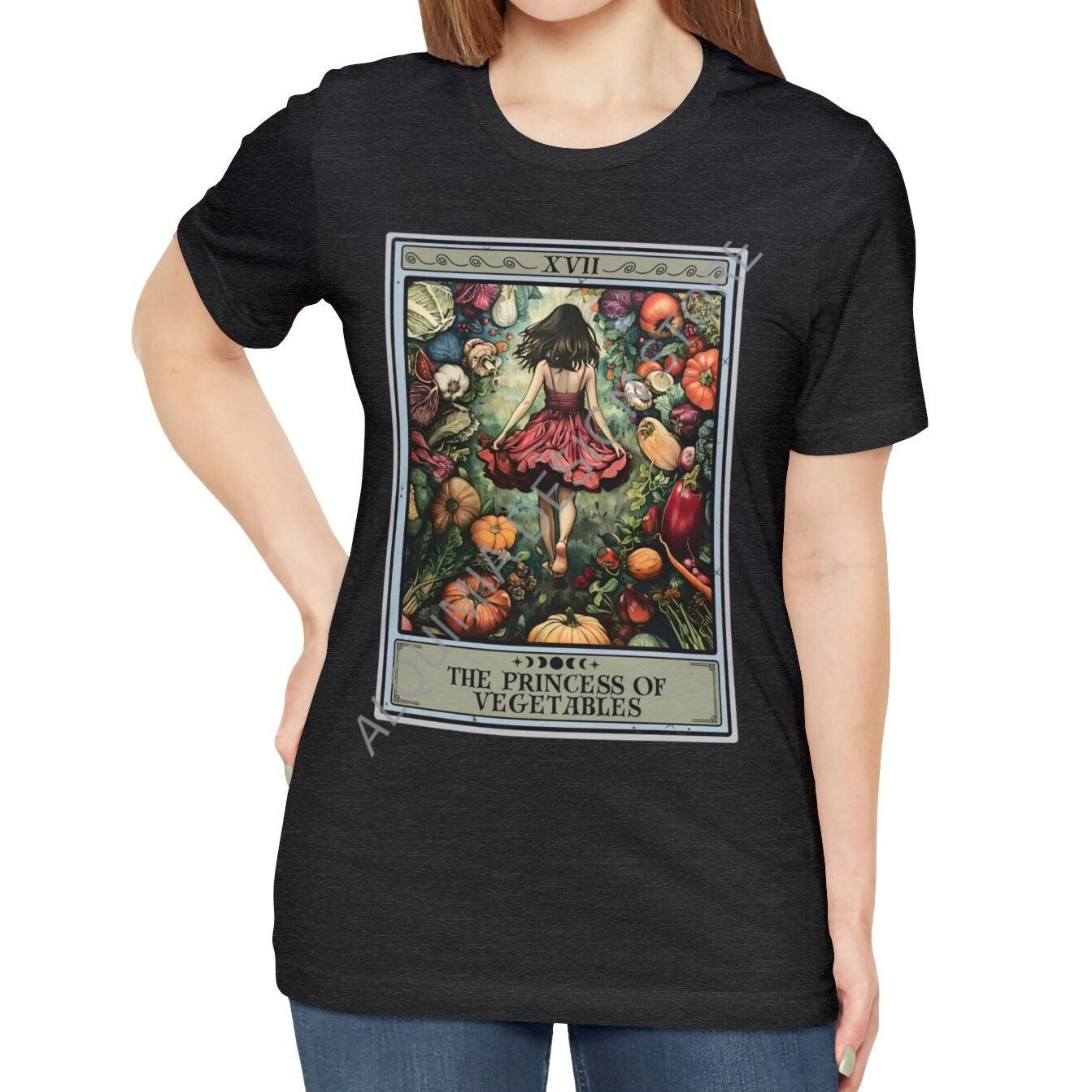 The Princess of Vegetables Tarot Card Shirt, Vegan Vegetarian