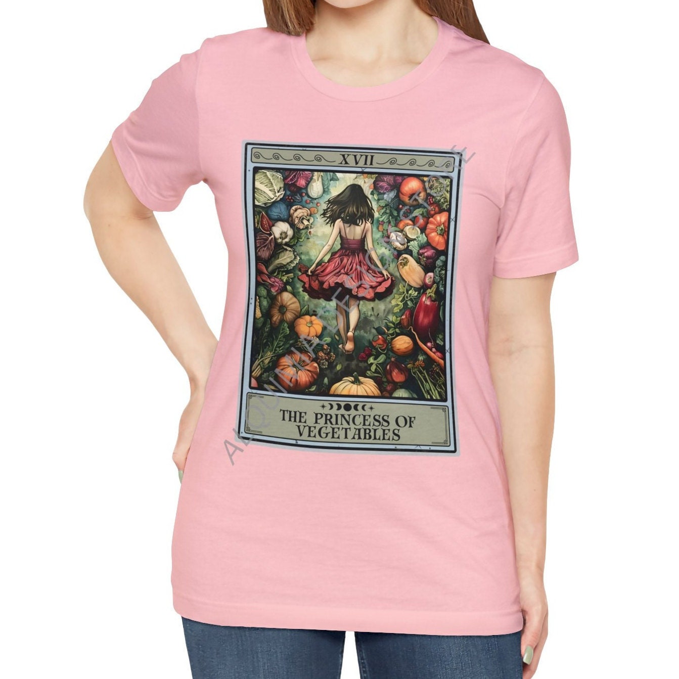 The Princess of Vegetables Tarot Card Shirt, Vegan Vegetarian