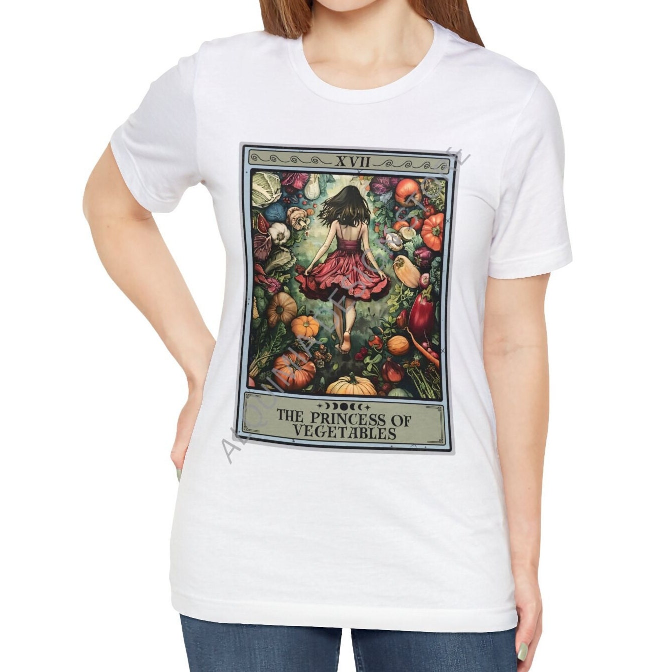 The Princess of Vegetables Tarot Card Shirt, Vegan Vegetarian