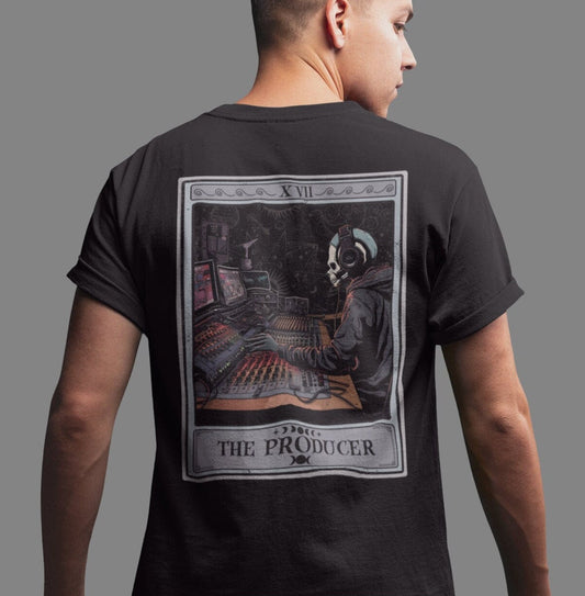 The Producer Tarot Card Shirt BACK PRINT Music Producer Recording Studio
