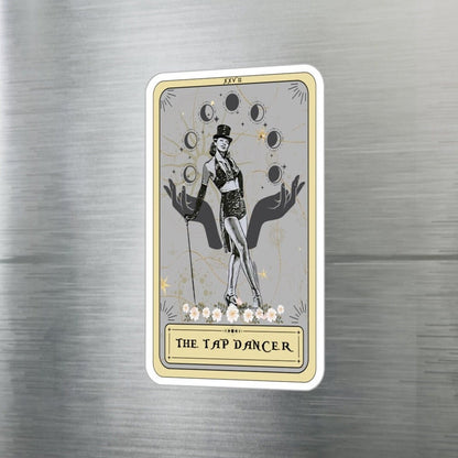 The Tap Dancer Tarot Card Sticker, Tap Dancing 3" x 4"