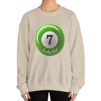 Lucky Girl # 7 Green Ball Sweatshirt