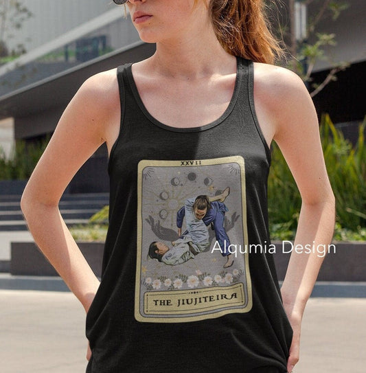 The Jiujiteira Tarot Card Tank Top, Jiu Jitsu BJJ