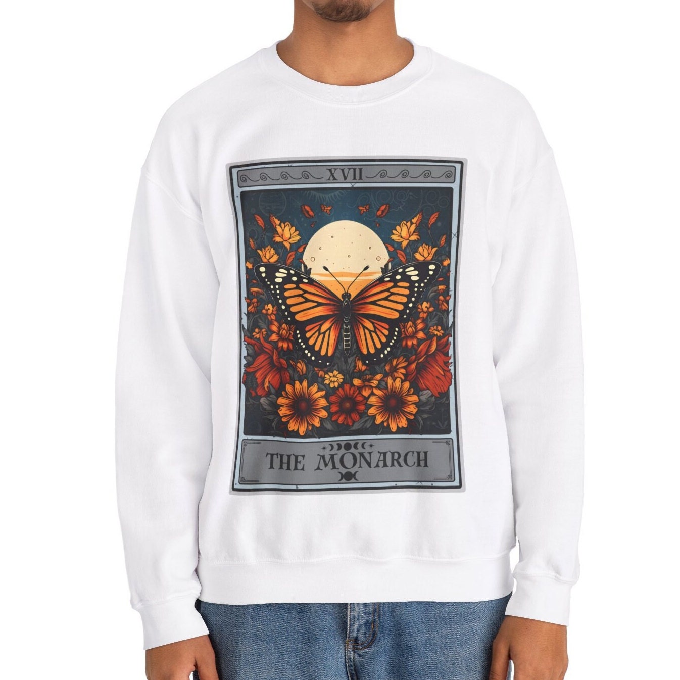 The Monarch Tarot Card Sweatshirt, Butterfly