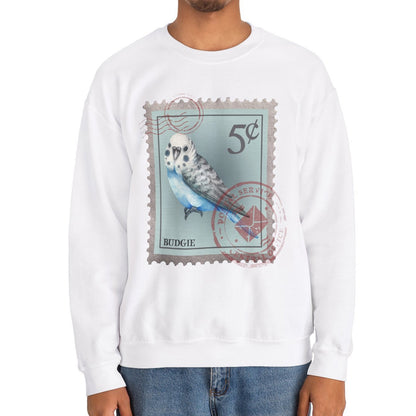 Budgie Postage Stamp Sweatshirt