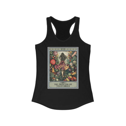 The Princess of Vegetables Tarot Card Tank Top, Gift for Vegan