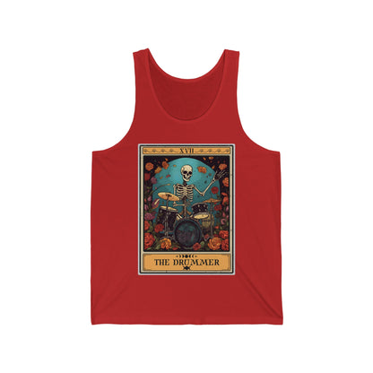 The Drummer Tarot Card Tank Top