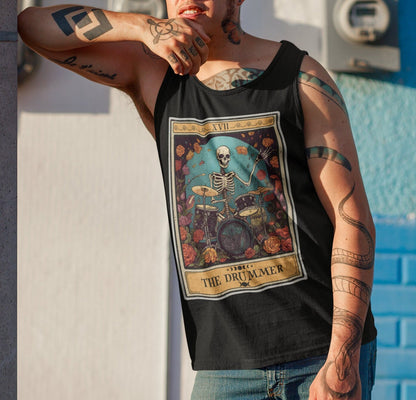 The Drummer Tarot Card Tank Top