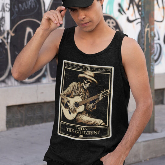 The Guitarist Tarot Card Tank Top