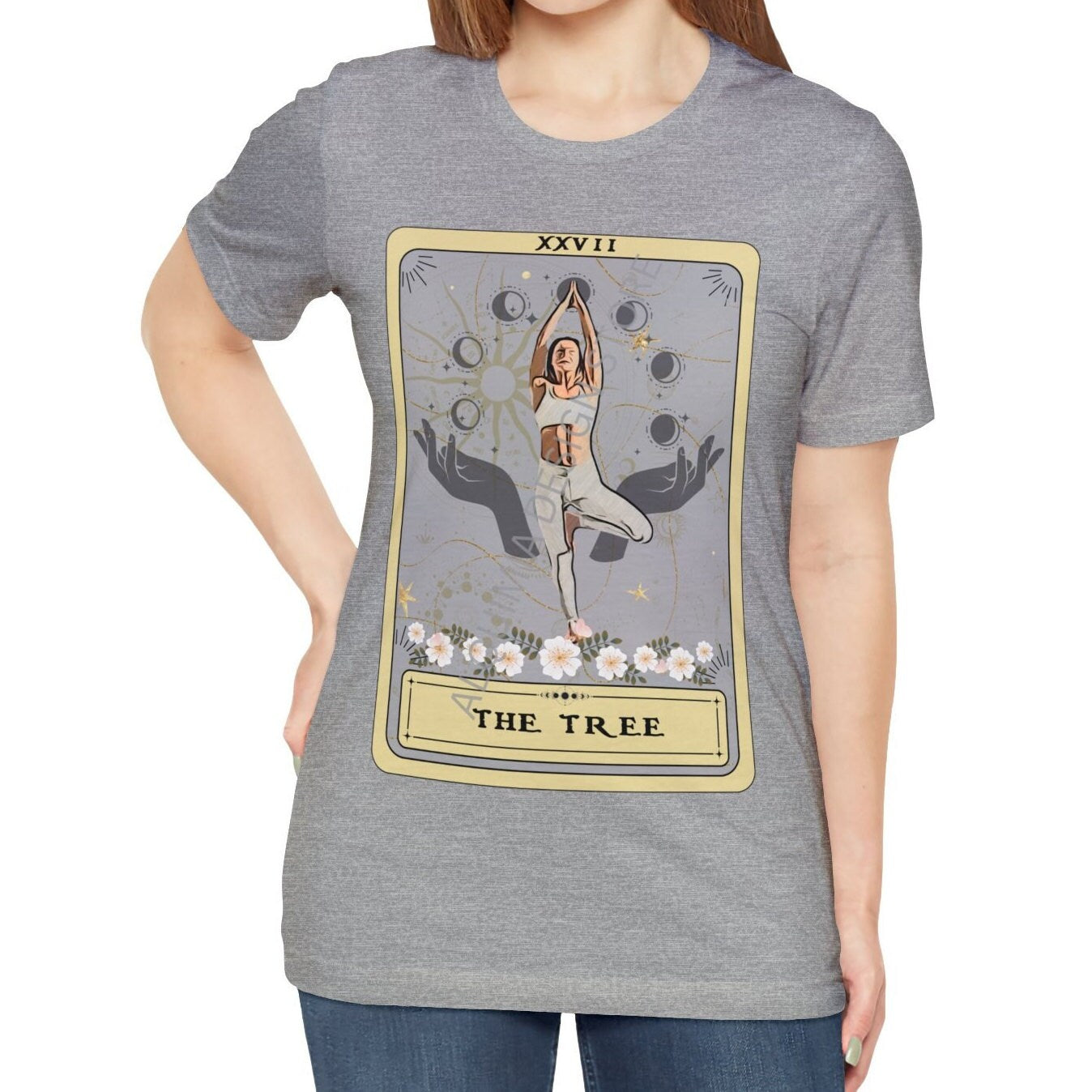 The Tree Tarot Card Shirt, Yoga Pose