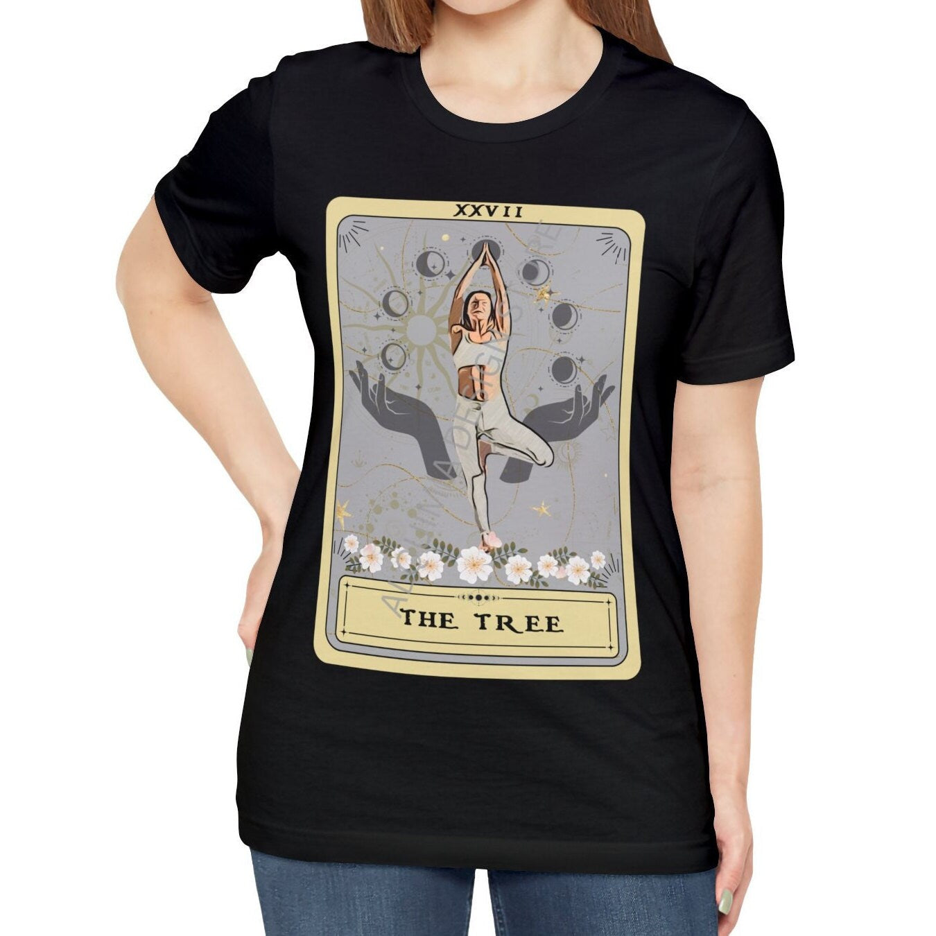 The Tree Tarot Card Shirt, Yoga Pose