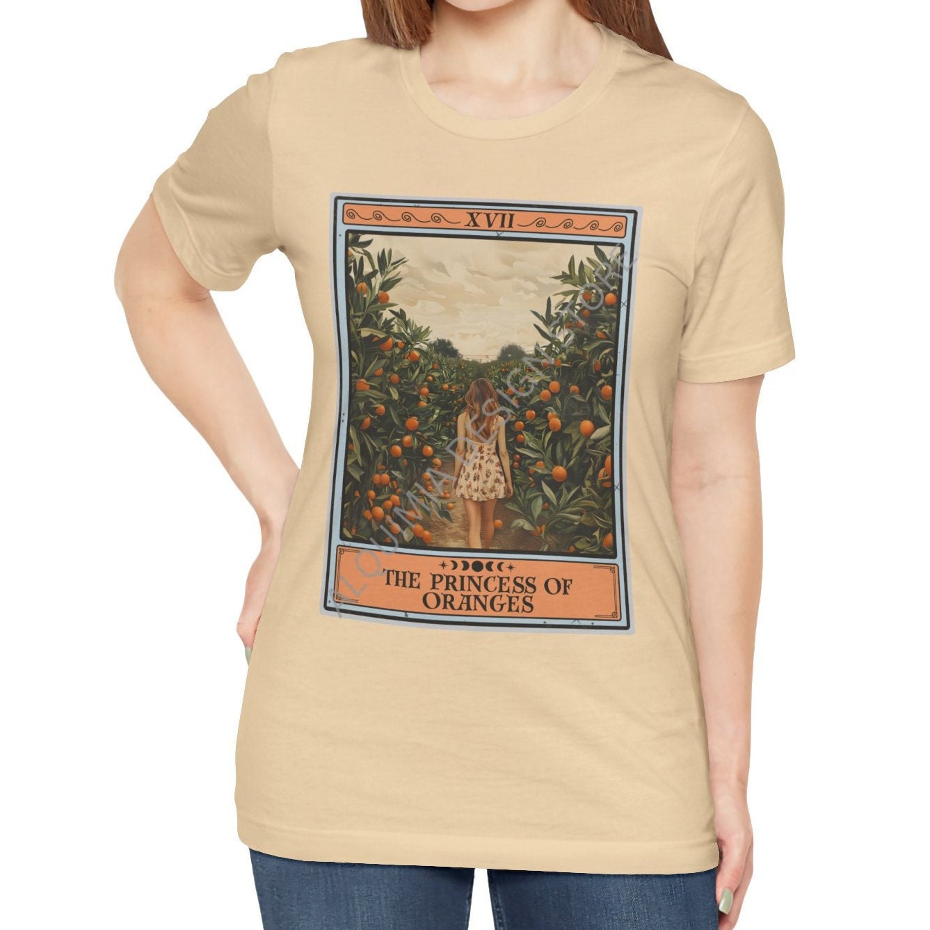 The Princess of Oranges Tarot Card Shirt, Orange Fruit Lover
