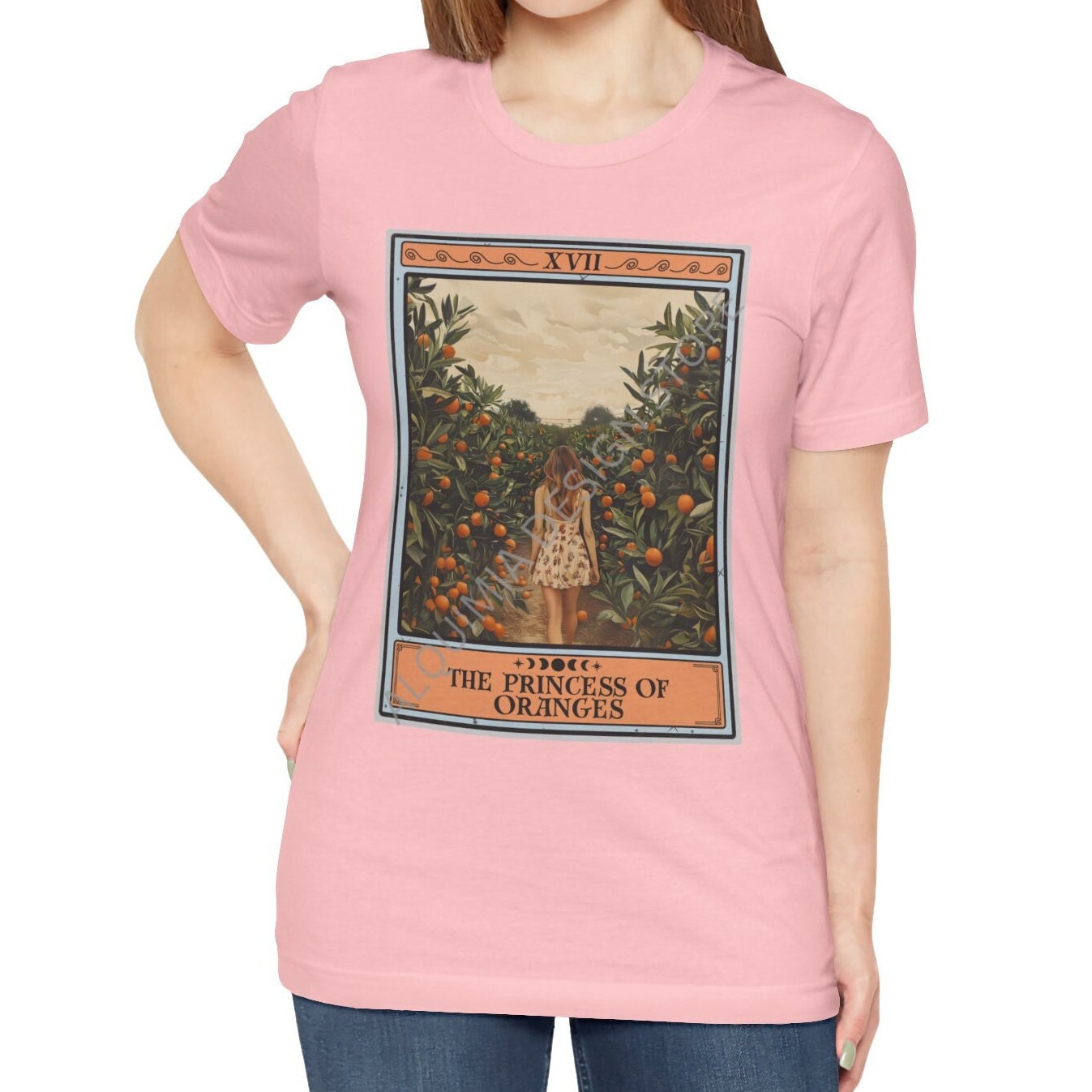 The Princess of Oranges Tarot Card Shirt, Orange Fruit Lover