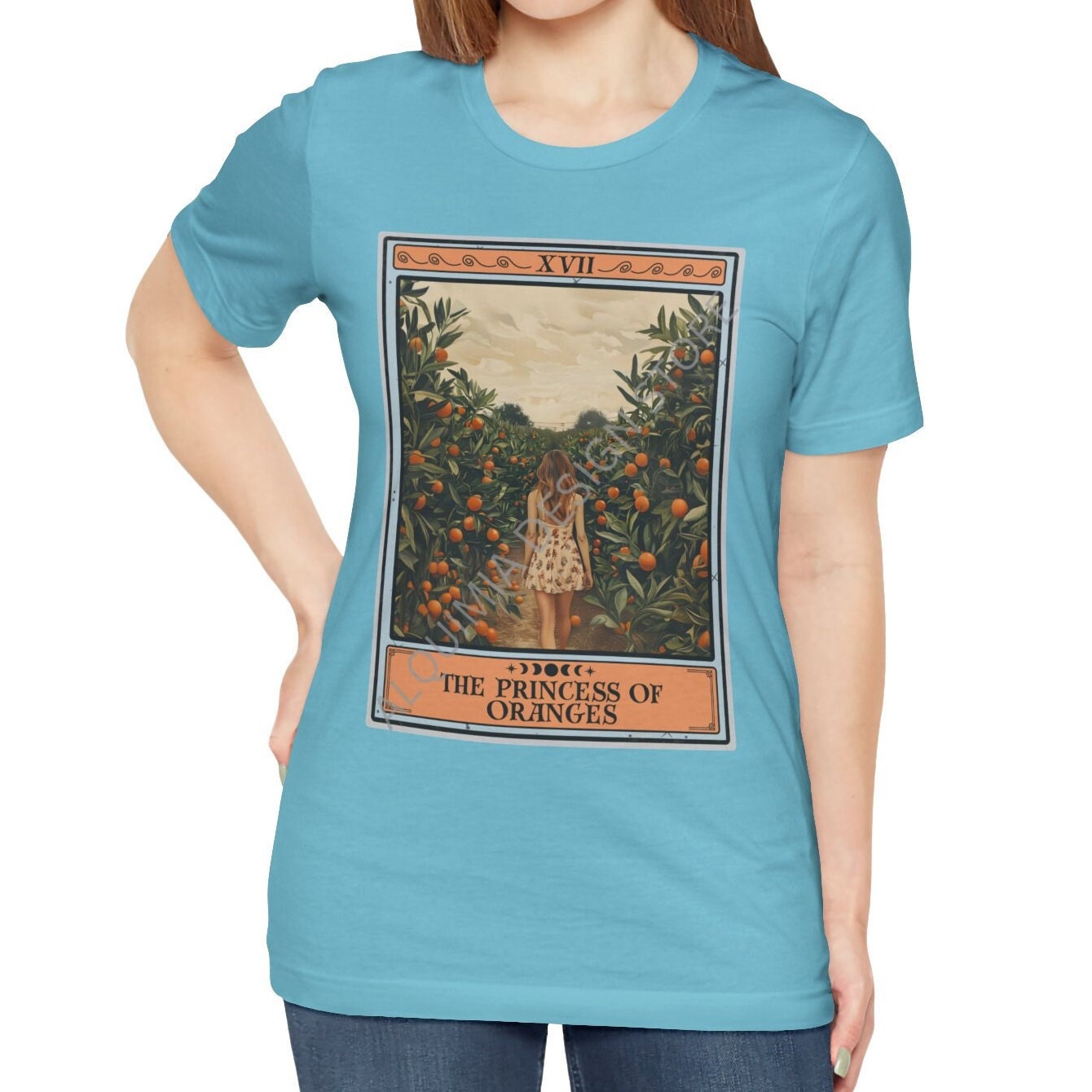 The Princess of Oranges Tarot Card Shirt, Orange Fruit Lover