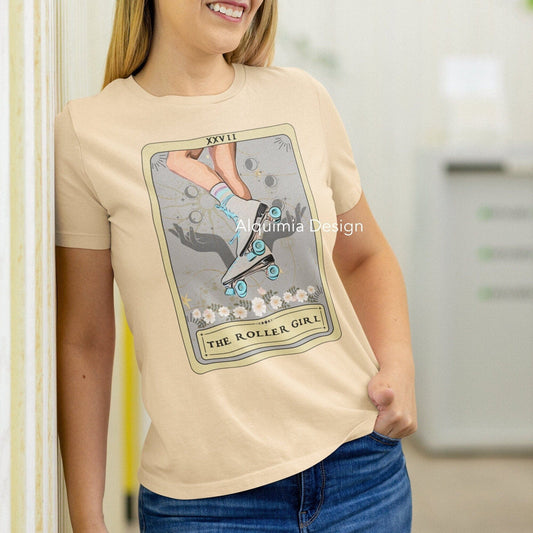 The Roller Girl Tarot Card Shirt, Roller Skating