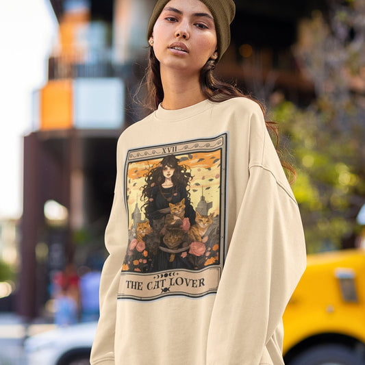 The Cat Lover Tarot Card Sweatshirt