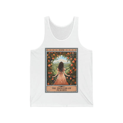 The Princess Of Peaches Tarot Card Tank Top, Peach Fruit