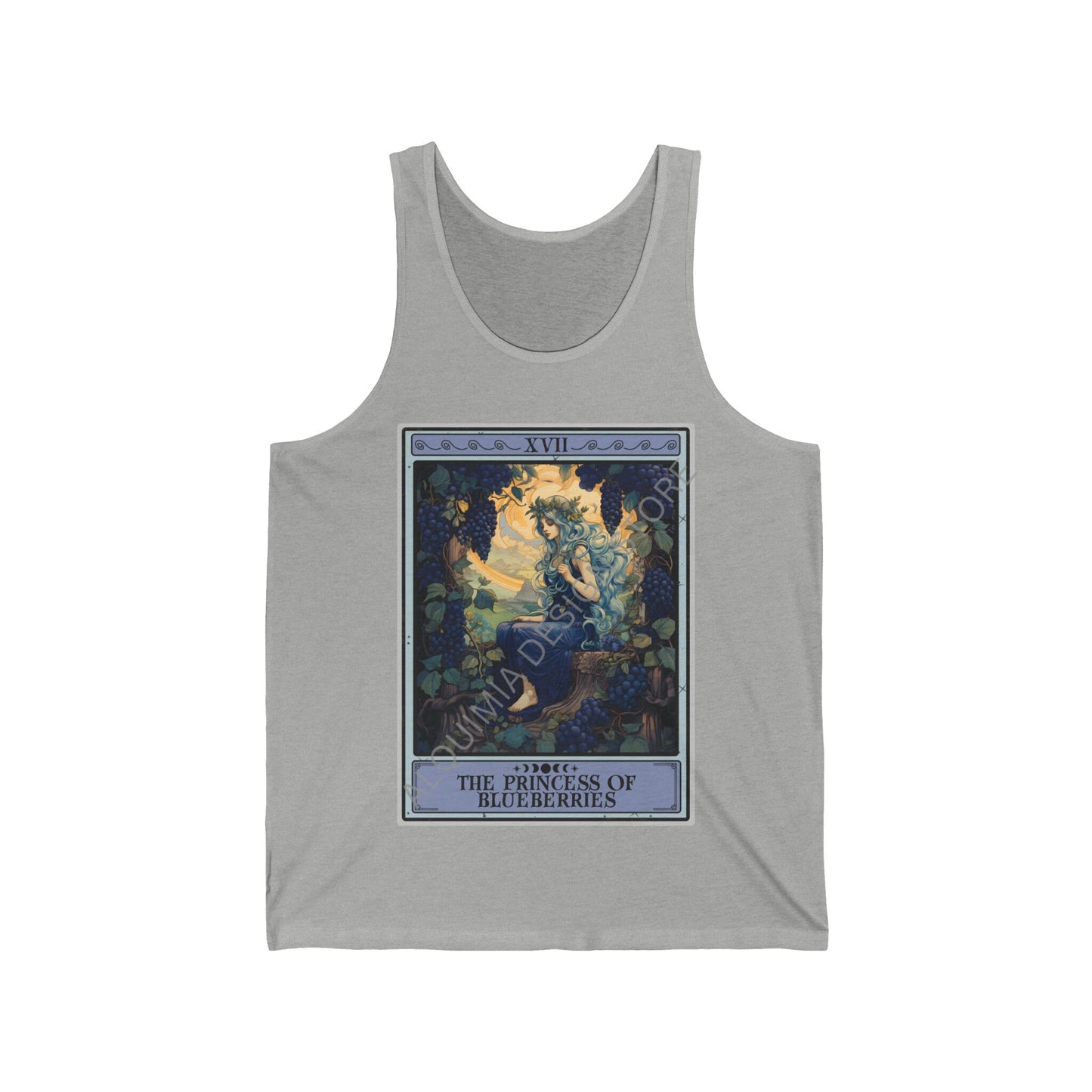 The Princess Of Blueberries Tarot Card Tank Top