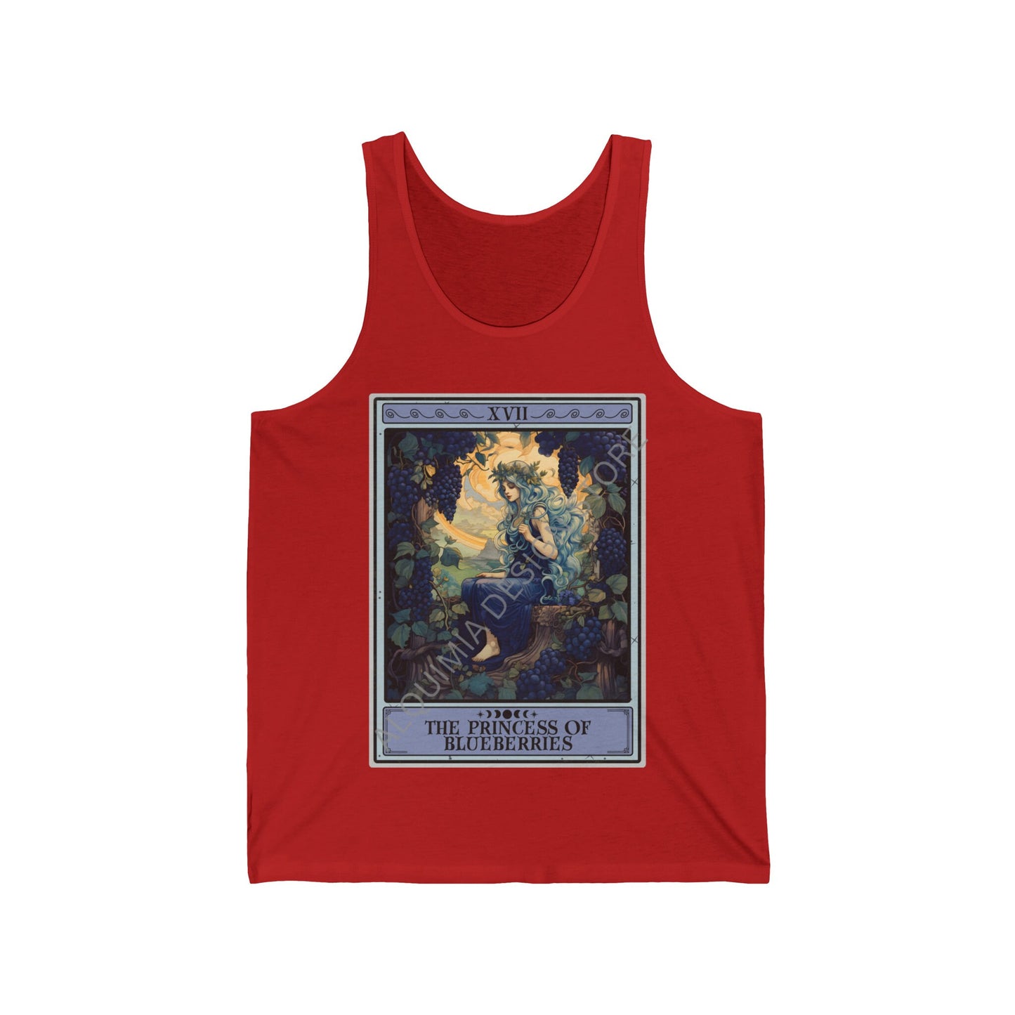 The Princess Of Blueberries Tarot Card Tank Top