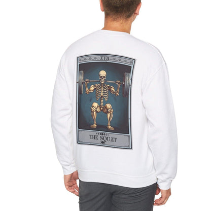 The Squat Tarot Card Sweatshirt, Gym Leg Day