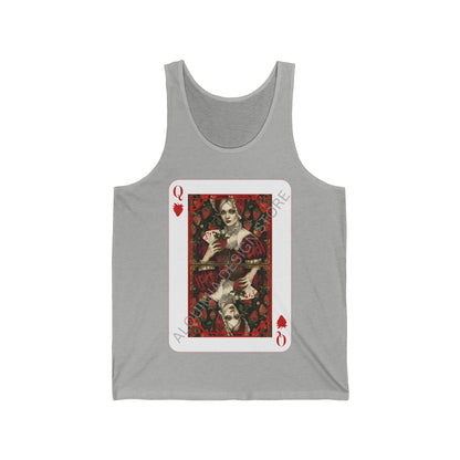 Queen of Strawberries Poker Card Tank Top, Strawberry