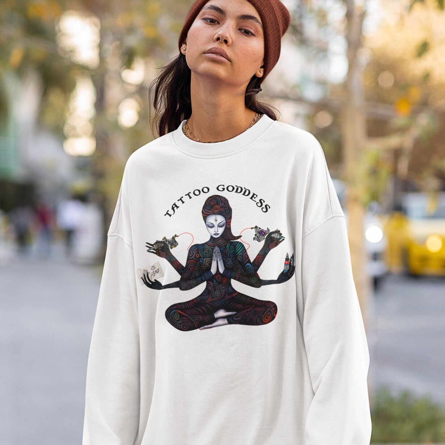 Tattoo Goddess Sweatshirt, Tattoo Artist