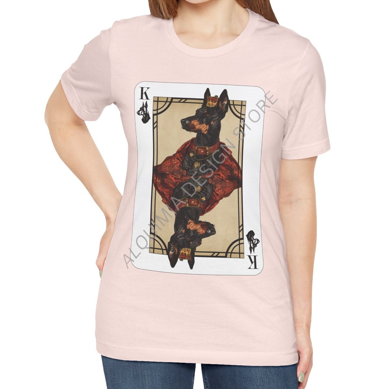 King of Doberman Poker Card Dog Shirt