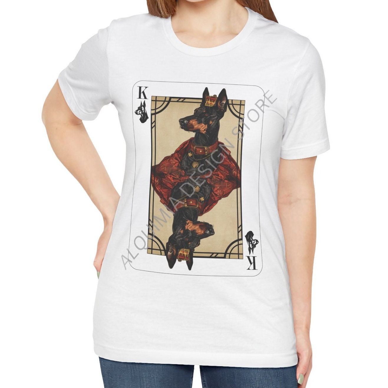 King of Doberman Poker Card Dog Shirt